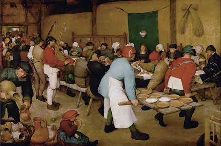 Peasant wedding Bruegel il vecchio 1564