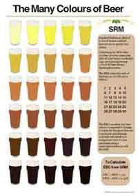 Tabella SRM dei colori della birra